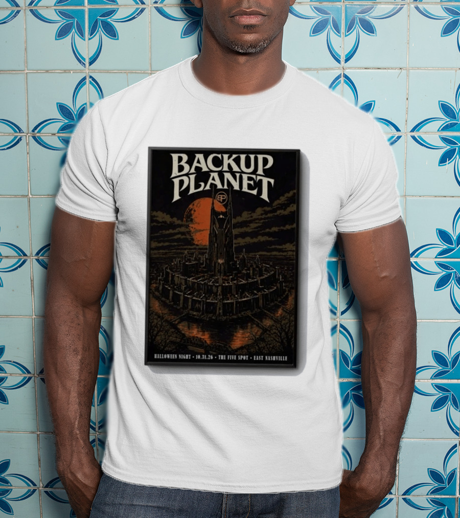 Halloween Night Backup Planet The Five Spot East Nashville 10.31.26 T-Shirt