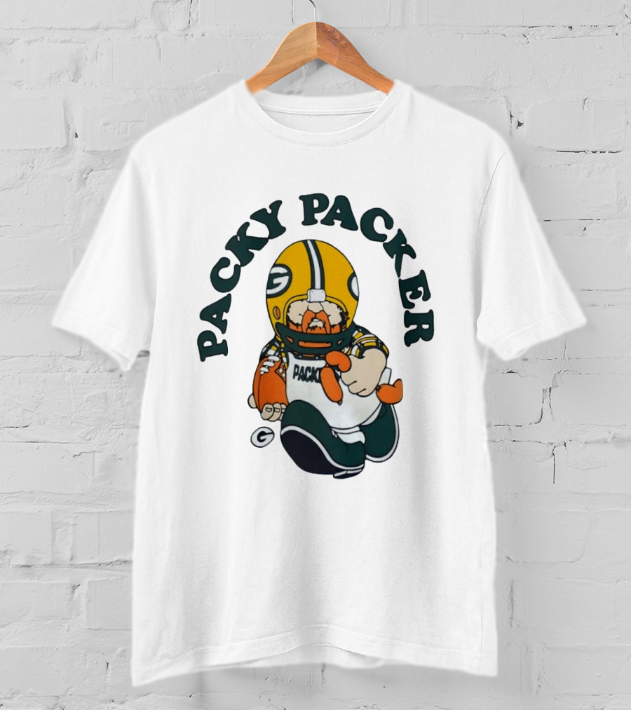 Packy Packer Green Bay Packers Football T-Shirt