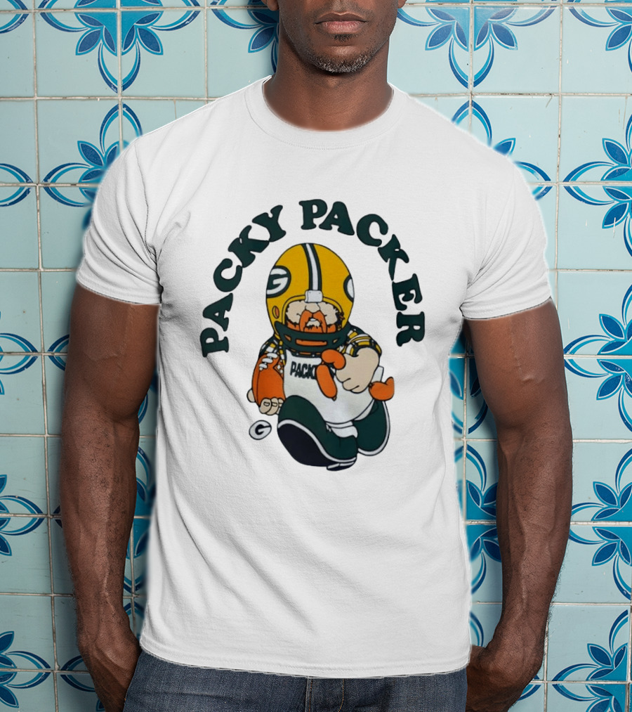 Packy Packer Green Bay Packers Football T-Shirt
