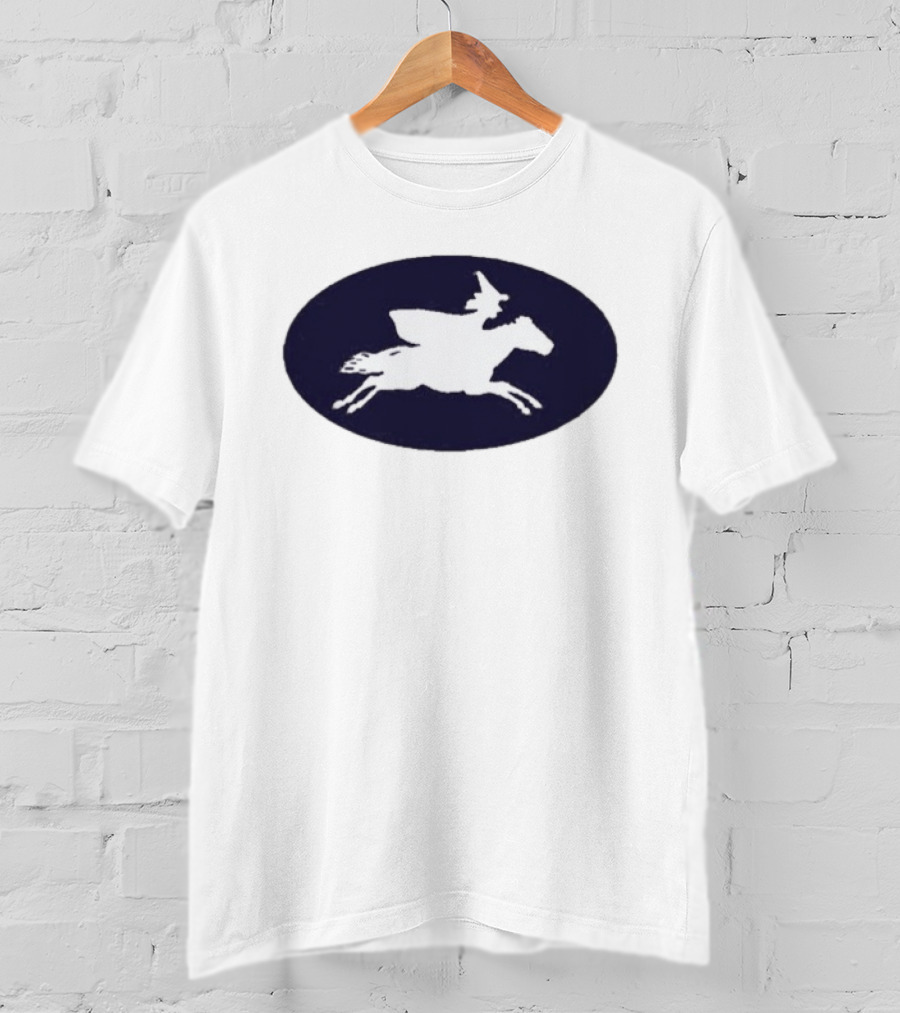 Witch Riding Horse Halloween T-Shirt