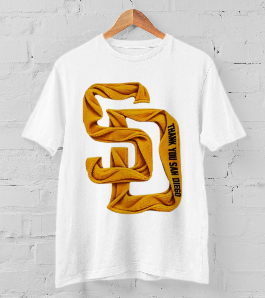San Diego Padres Thank You San Diego SD Scarf T-Shirt