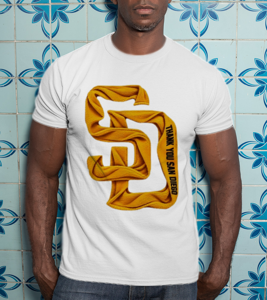 San Diego Padres Thank You San Diego SD Scarf T-Shirt