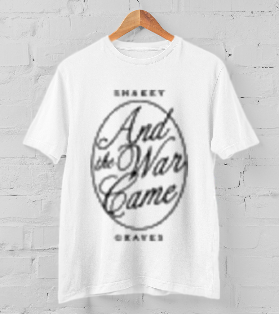 Shakey Graves And The War Came Tour 2025 Official Merchandise T-Shirt