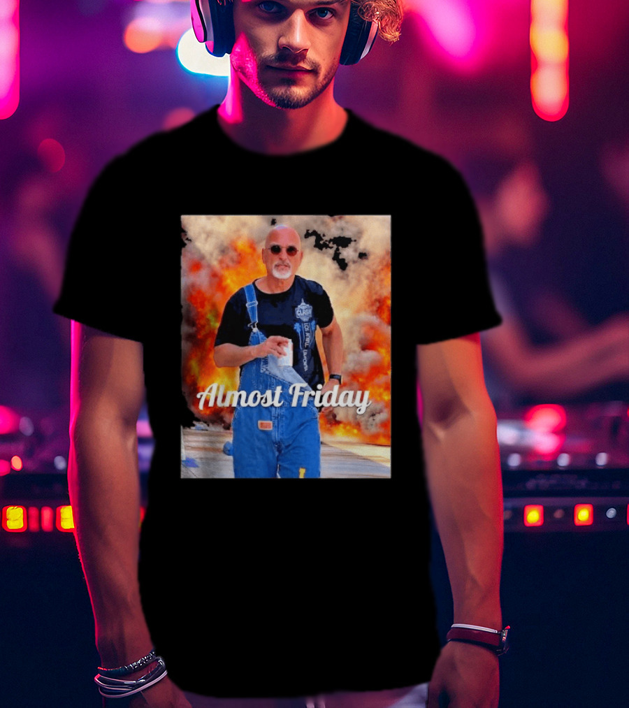 Almost Friday Howie Mandel Clash Explosion Scene T-Shirt