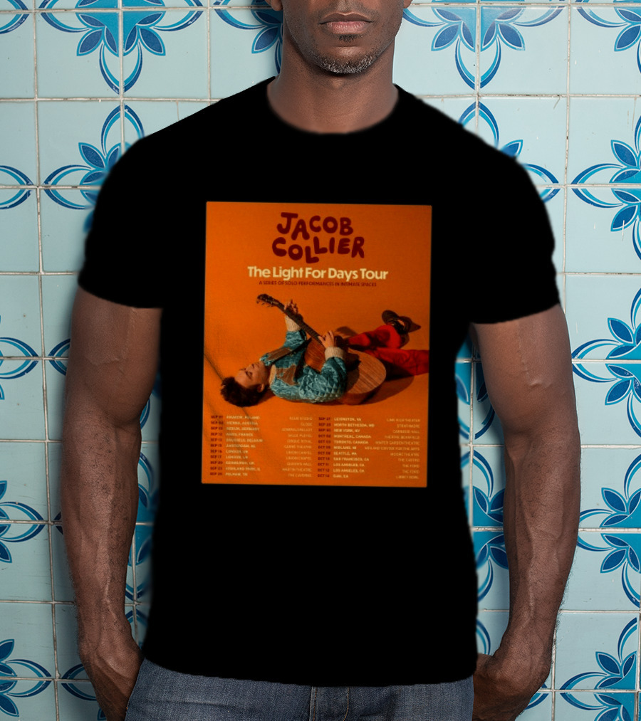 Jacob Collier The Light For Days Tour 2026 A Series Of Solo Performances In Intimate Spaces T-Shirt