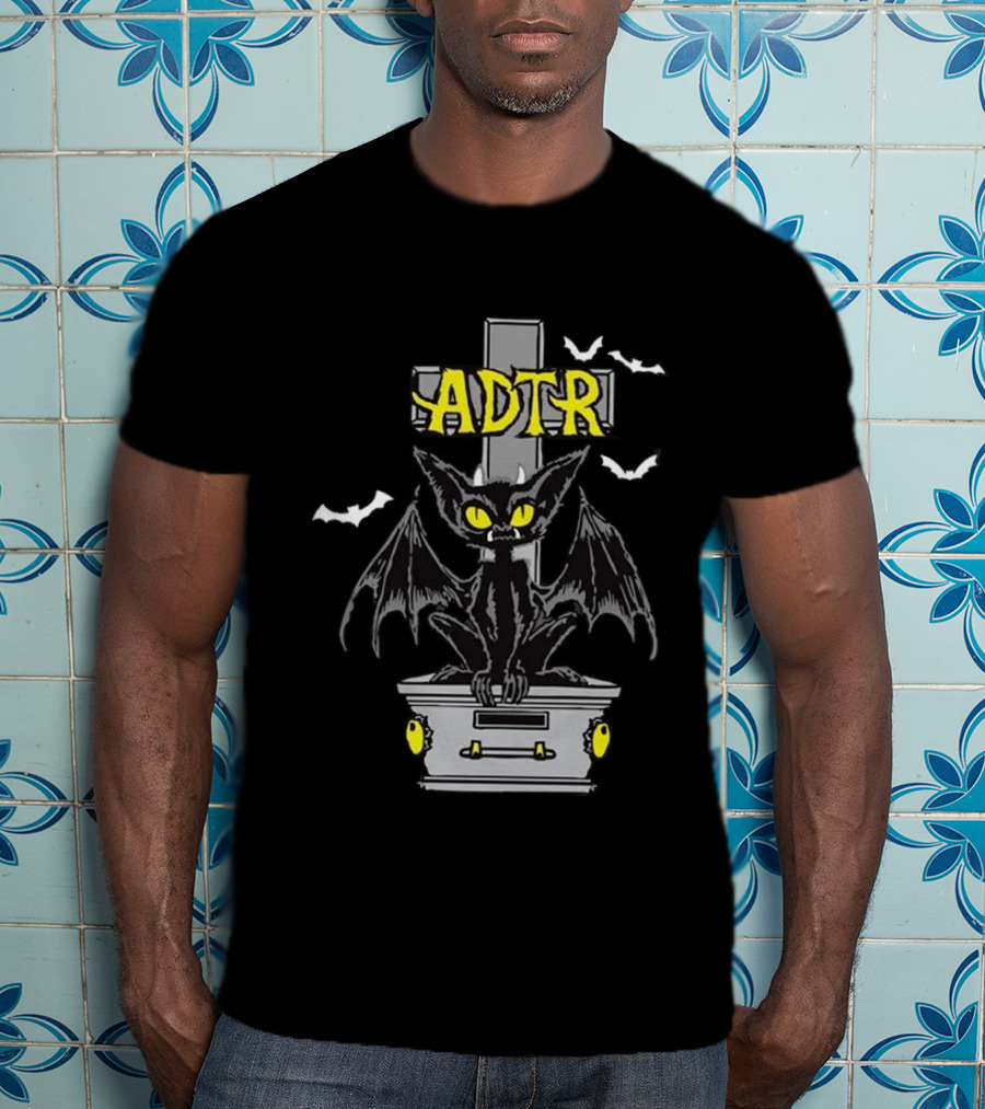 ADTR Halloween 2026 Dead And Buried Gargoyle With Bats T-Shirt