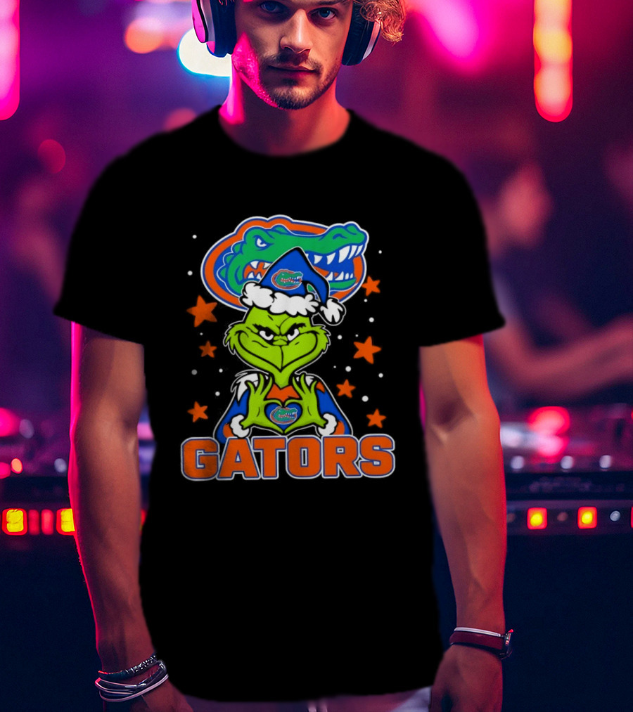 Florida Gators Grinch Christmas College Football Fan T-Shirt