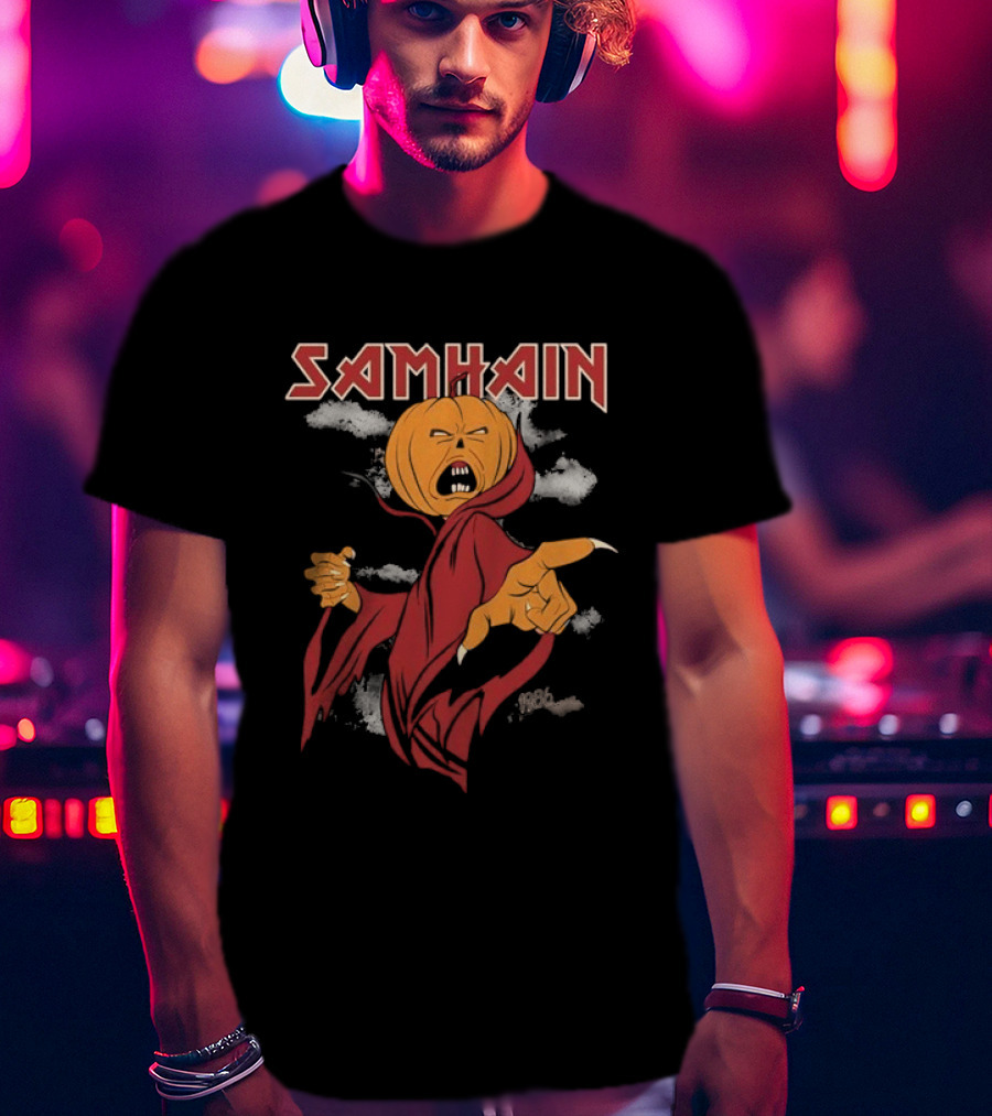 The Real Ghostbusters Samhain Halloween Pumpkin Spirit T-Shirt