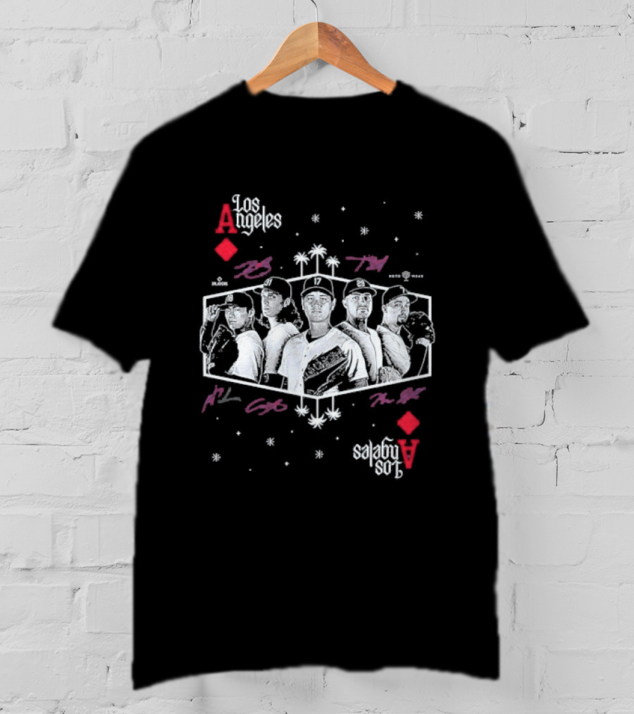 Shohei Ohtani Tarik Skubal Yoshinobu Yamamoto Tyler Glasnow Blake Snell Los Angeles Dodgers Aces T-Shirt