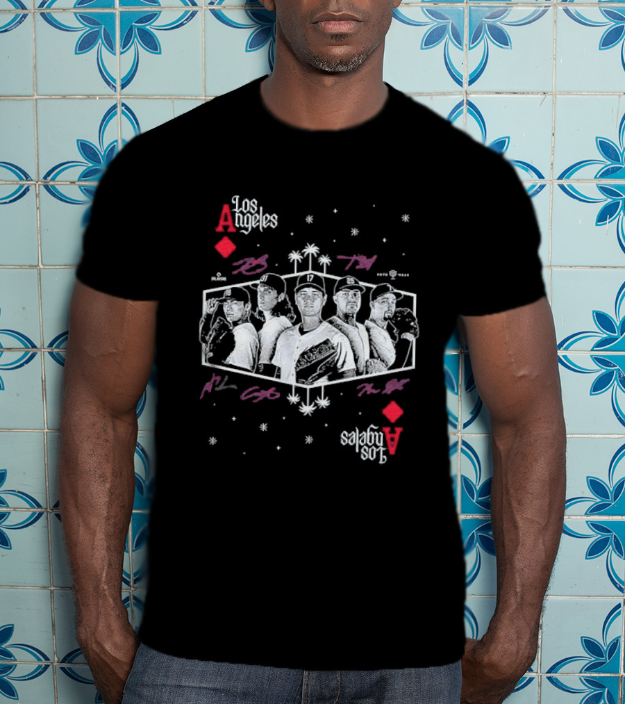 Shohei Ohtani Tarik Skubal Yoshinobu Yamamoto Tyler Glasnow Blake Snell Los Angeles Dodgers Aces T-Shirt