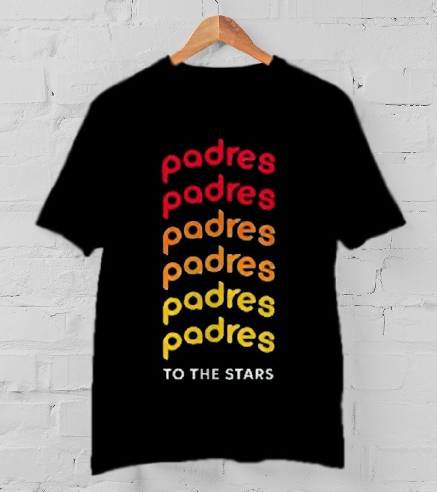 Padres Gradient Spectrum To The Stars Tom Delonge T-Shirt