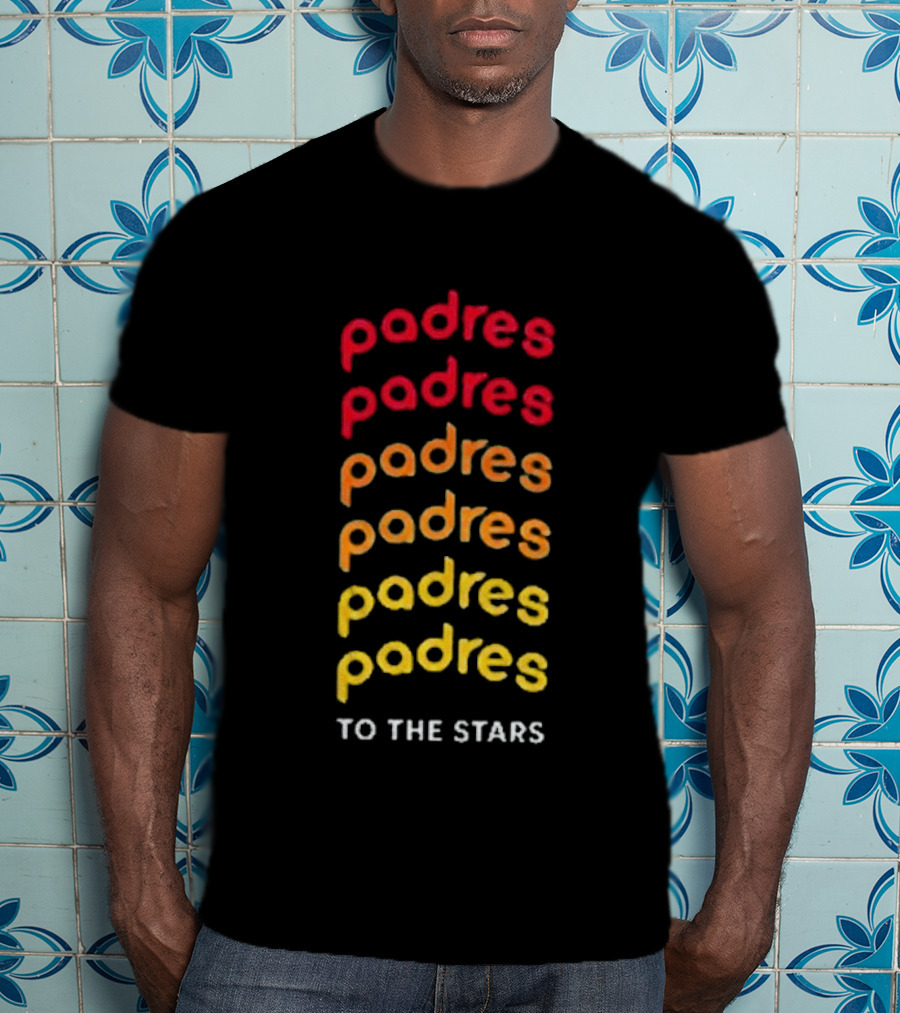 Padres Gradient Spectrum To The Stars Tom Delonge T-Shirt
