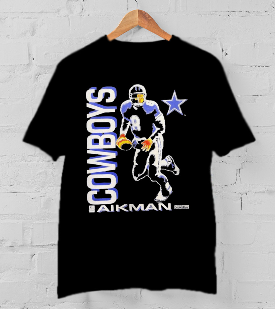 Cowboys Aikman 8 Dallas Star Gameday T-Shirt