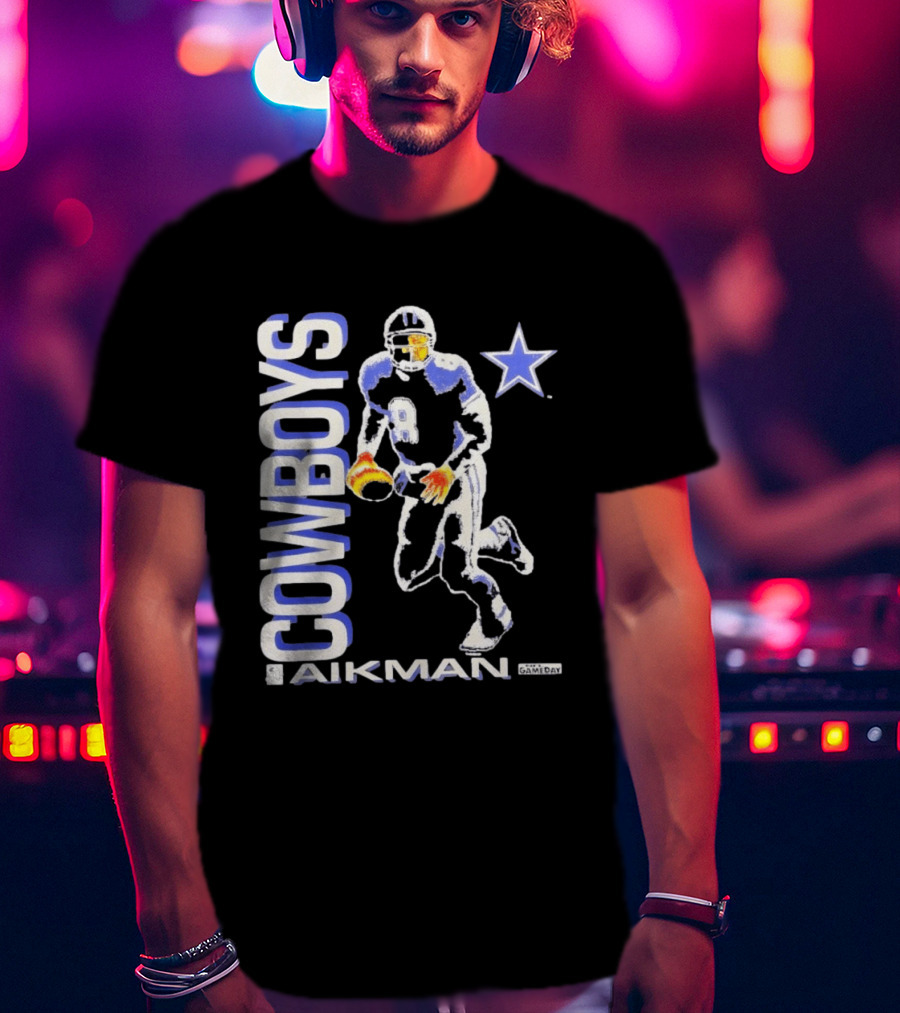 Cowboys Aikman 8 Dallas Star Gameday T-Shirt