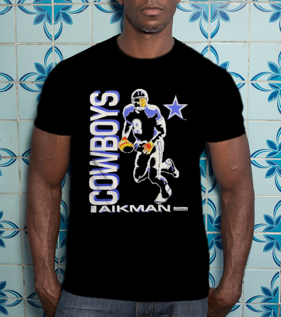 Cowboys Aikman 8 Dallas Star Gameday T-Shirt