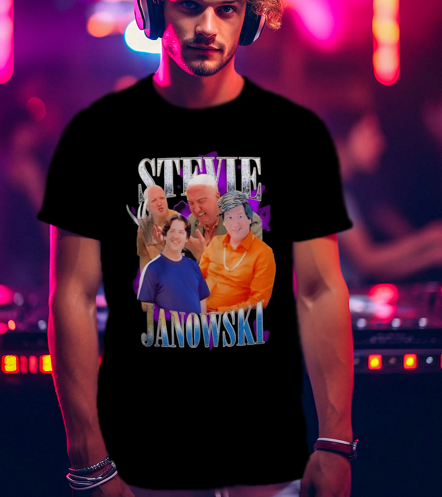 Stevie Janowski Comedy Collage Bootleg T-Shirt