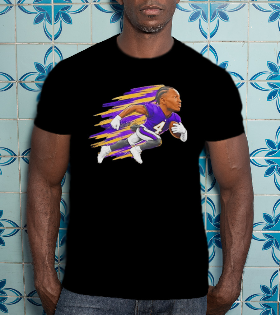 Baltimore Ravens Zay Flowers Run 4 Run NFL Cartoon T-Shirt