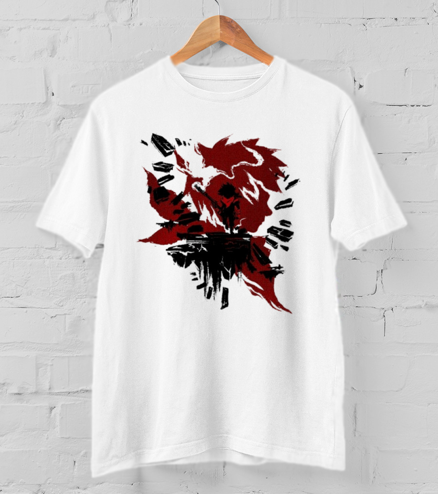 Bastion The Kid Red Silhouette Gaming T-Shirt