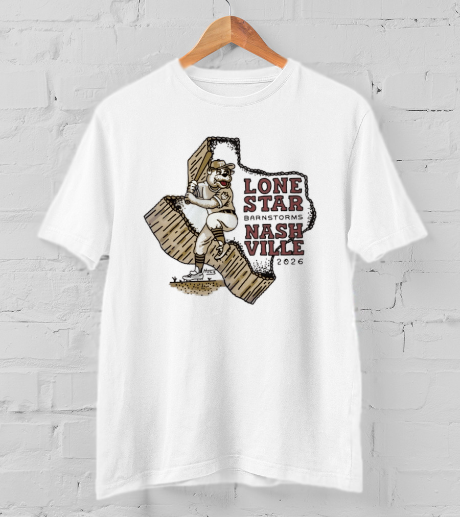 Lone Star Barnstorms Nashville 2026 Baseball Mascot Texas T-Shirt