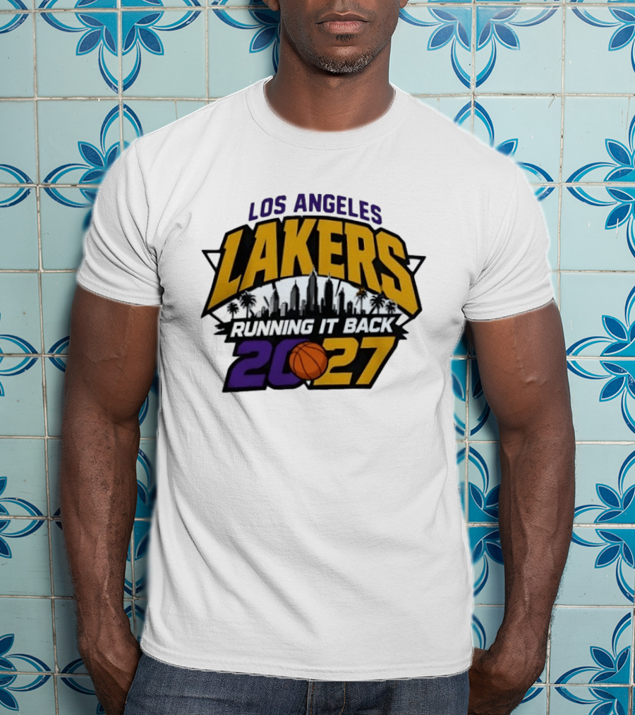 Los Angeles Lakers Running It Back Skyline NBA 2027 T-Shirt