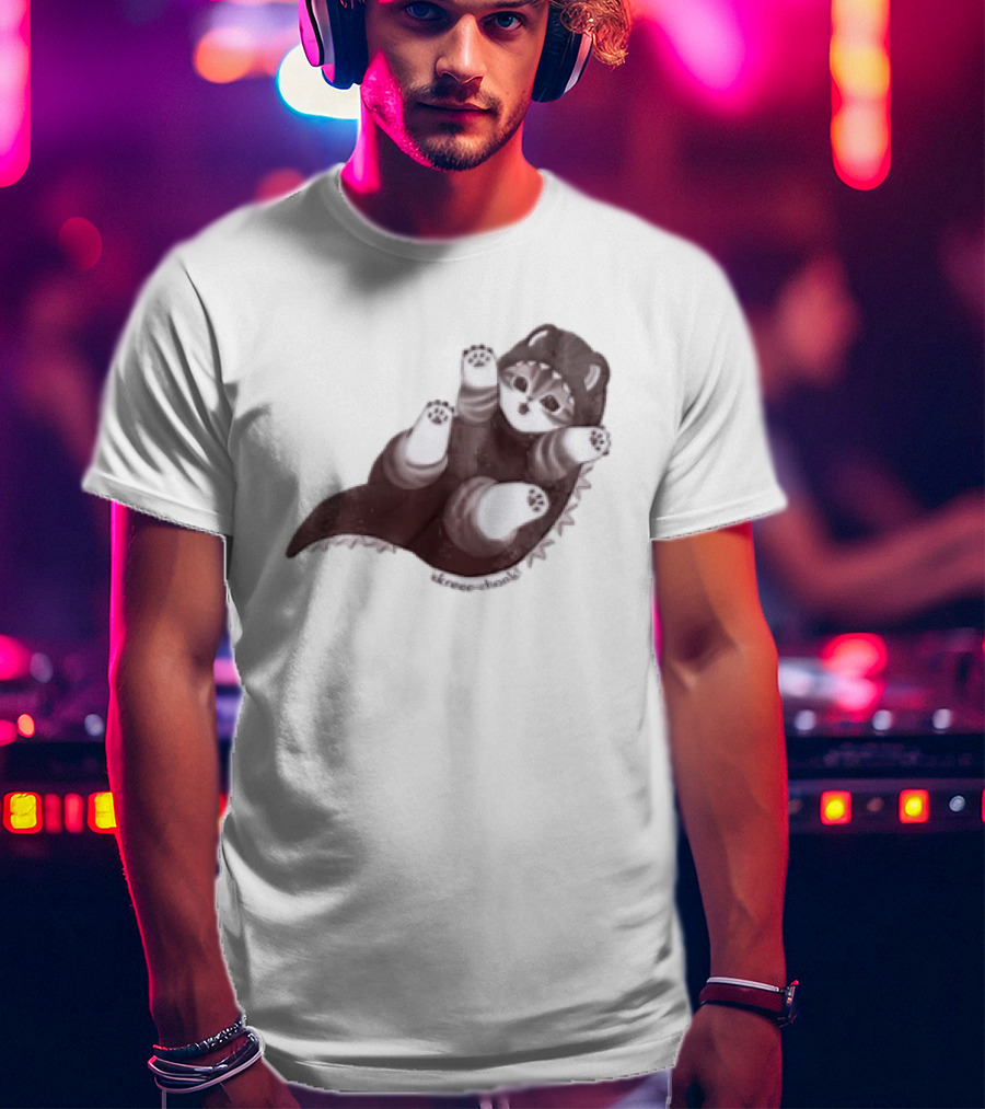 Mofusand Skreeonk Kaiju Cat Paws Playful T-Shirt
