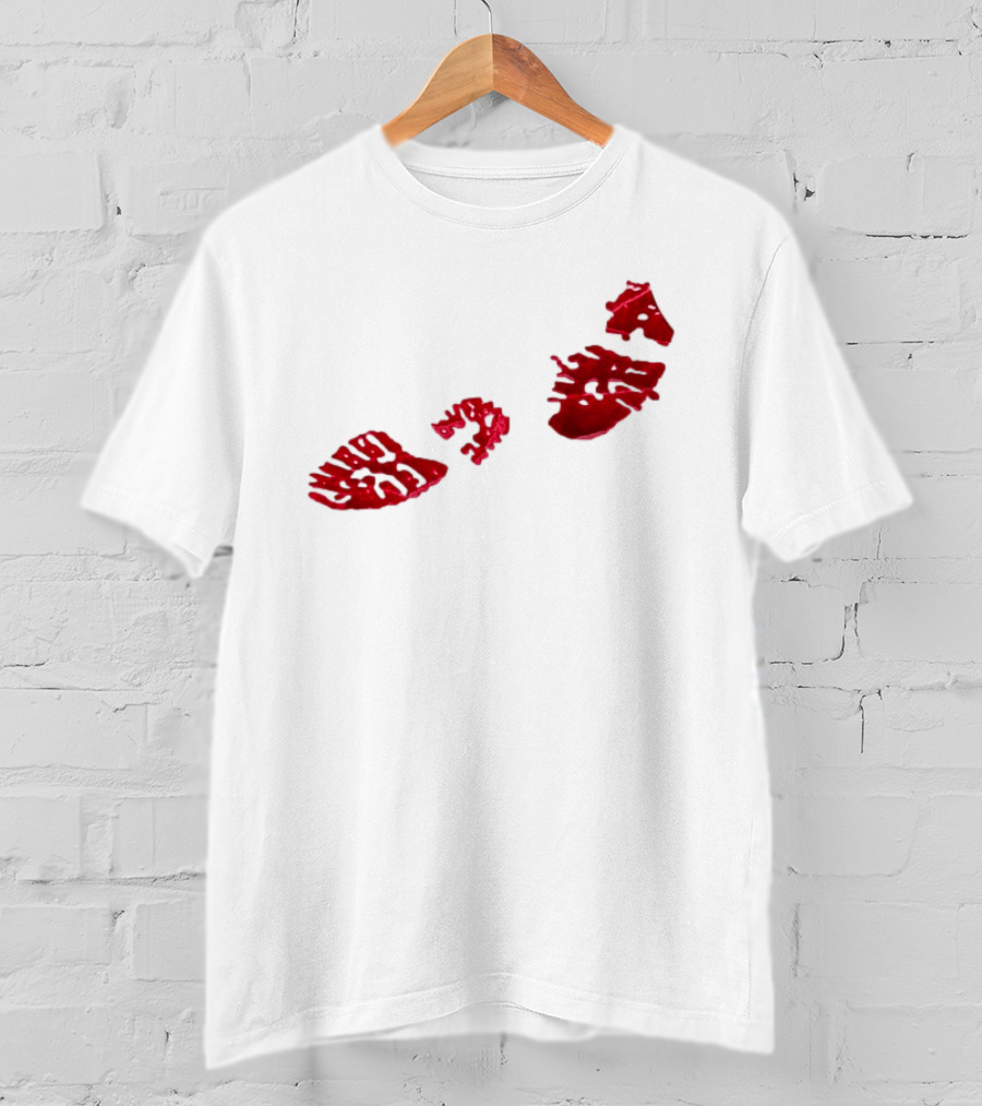 Night Lovell Bloodprints Dark Aesthetic T-Shirt