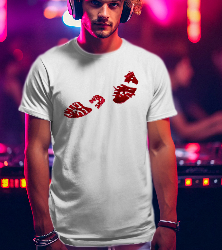 Night Lovell Bloodprints Dark Aesthetic T-Shirt