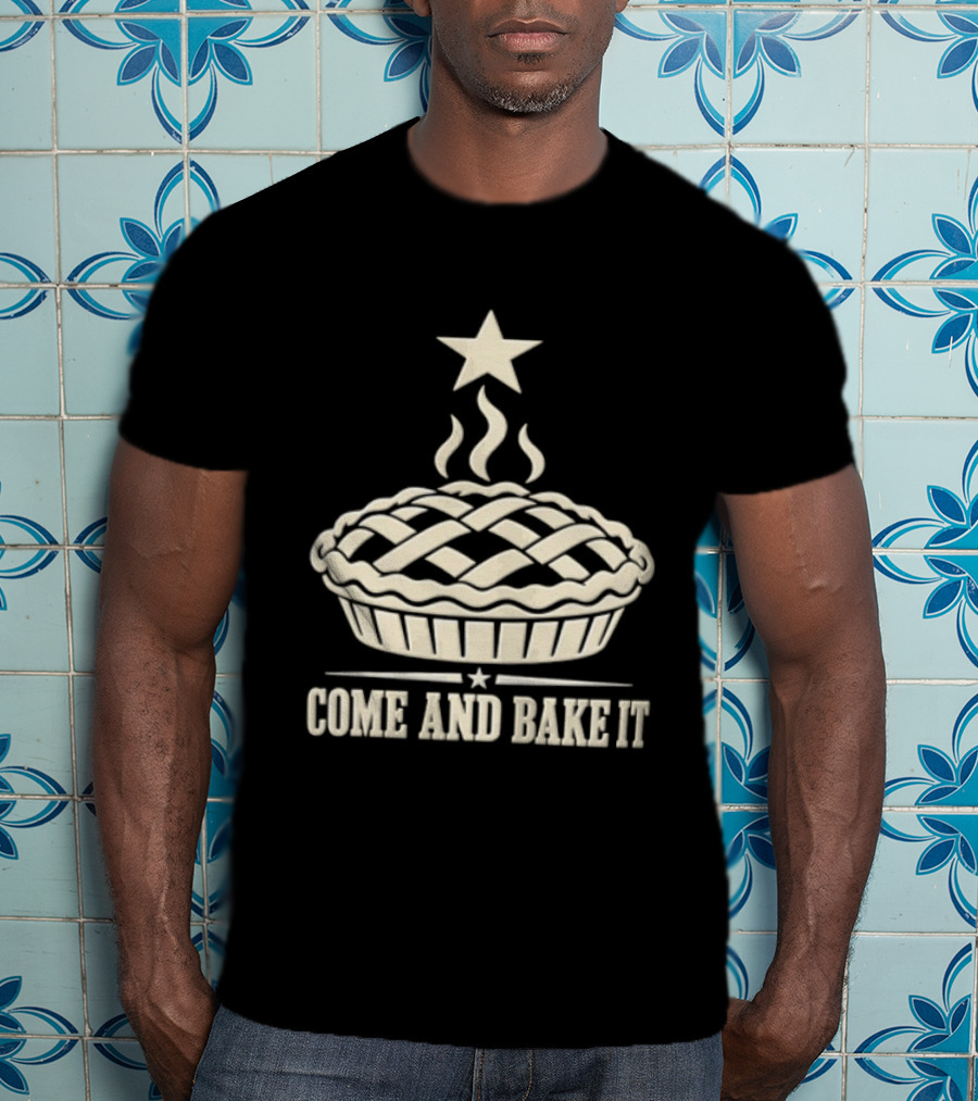 Come And Bake It Pie Star Icon Lattice T-Shirt