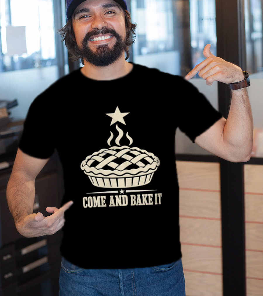 Come And Bake It Pie Star Icon Lattice T-Shirt
