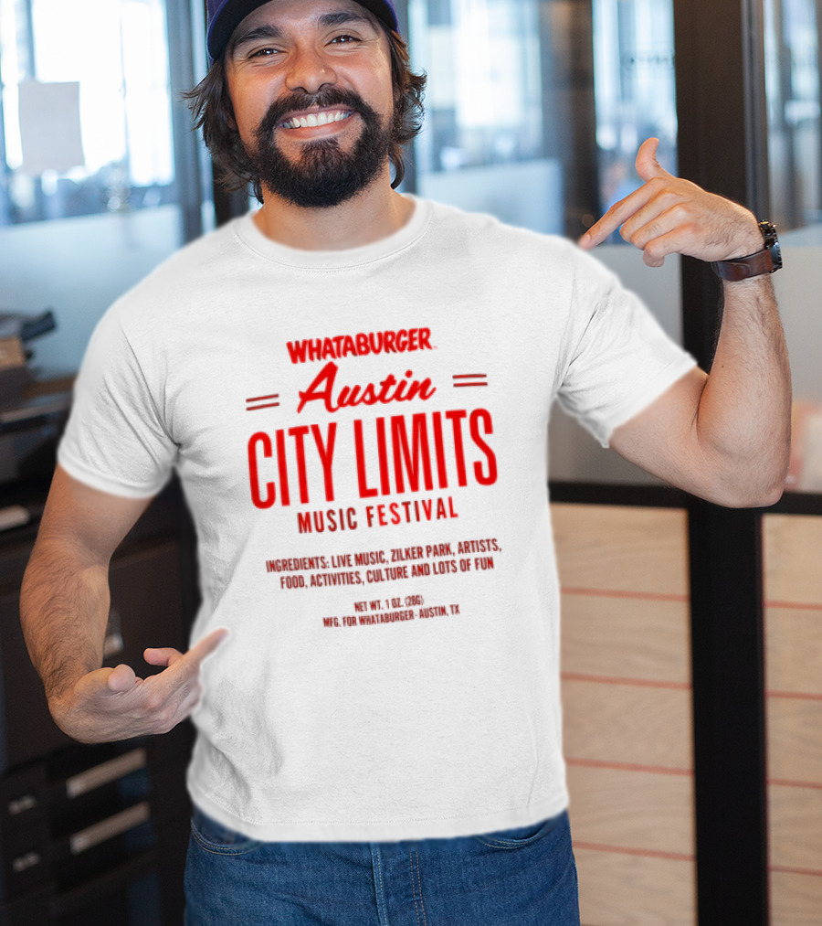 Whataburger Austin City Limits Music Festival Zilker Park Live Music Food Art Austin Texas T-Shirt
