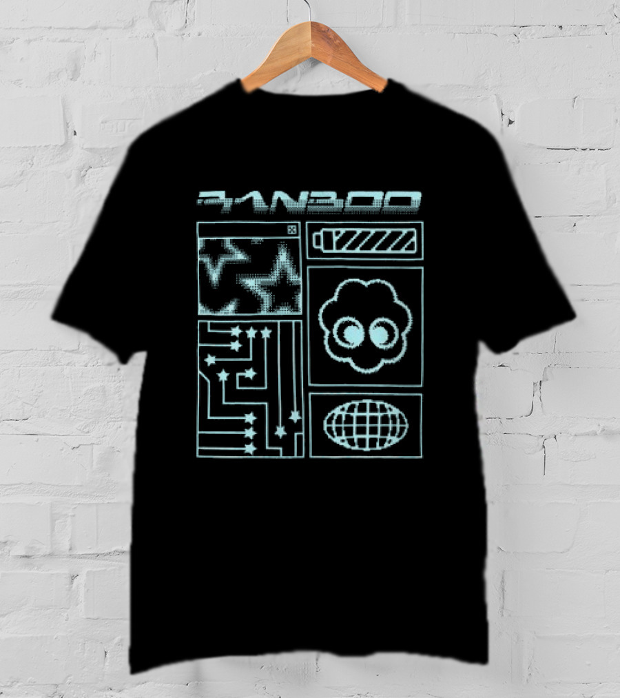 Ranboo Pop Up Circuit Stars Cloud And Globe T-Shirt