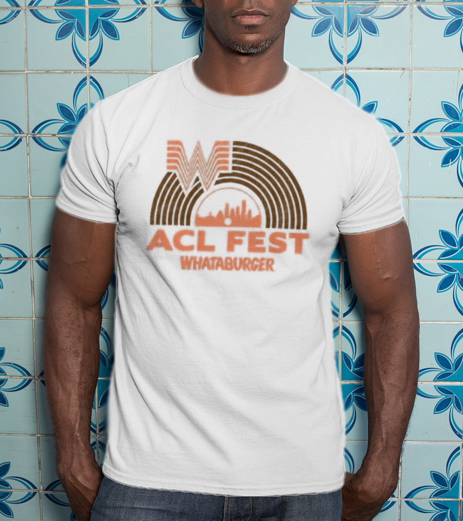 ACL Fest Whataburger Collaboration With Austin City Limits Music Festival Record T-Shirt