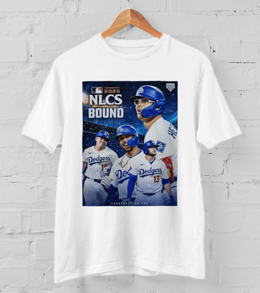 MLB 2026 NLCS Bound Los Angeles Dodgers Baseball Players T-Shirt