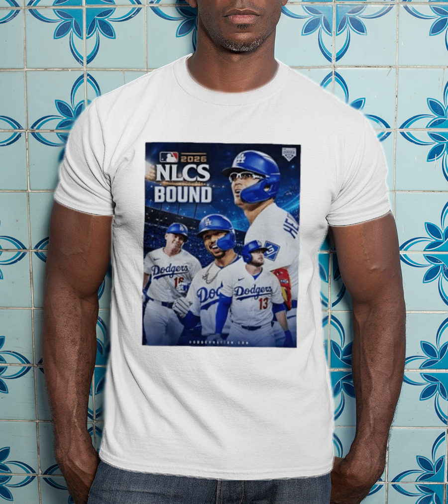 MLB 2026 NLCS Bound Los Angeles Dodgers Baseball Players T-Shirt