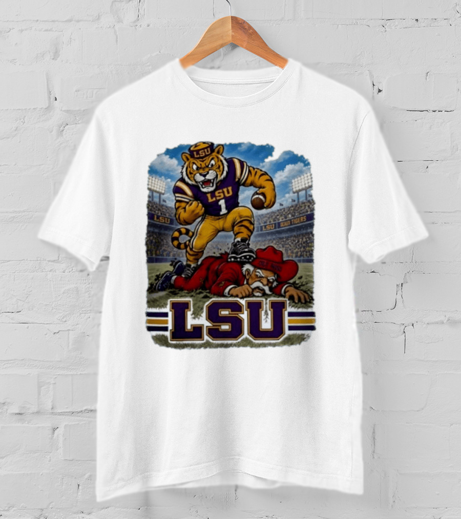 LSU Tigers Victory Over Ole Miss Rebels 2026 Football Rivalry T-Shirt