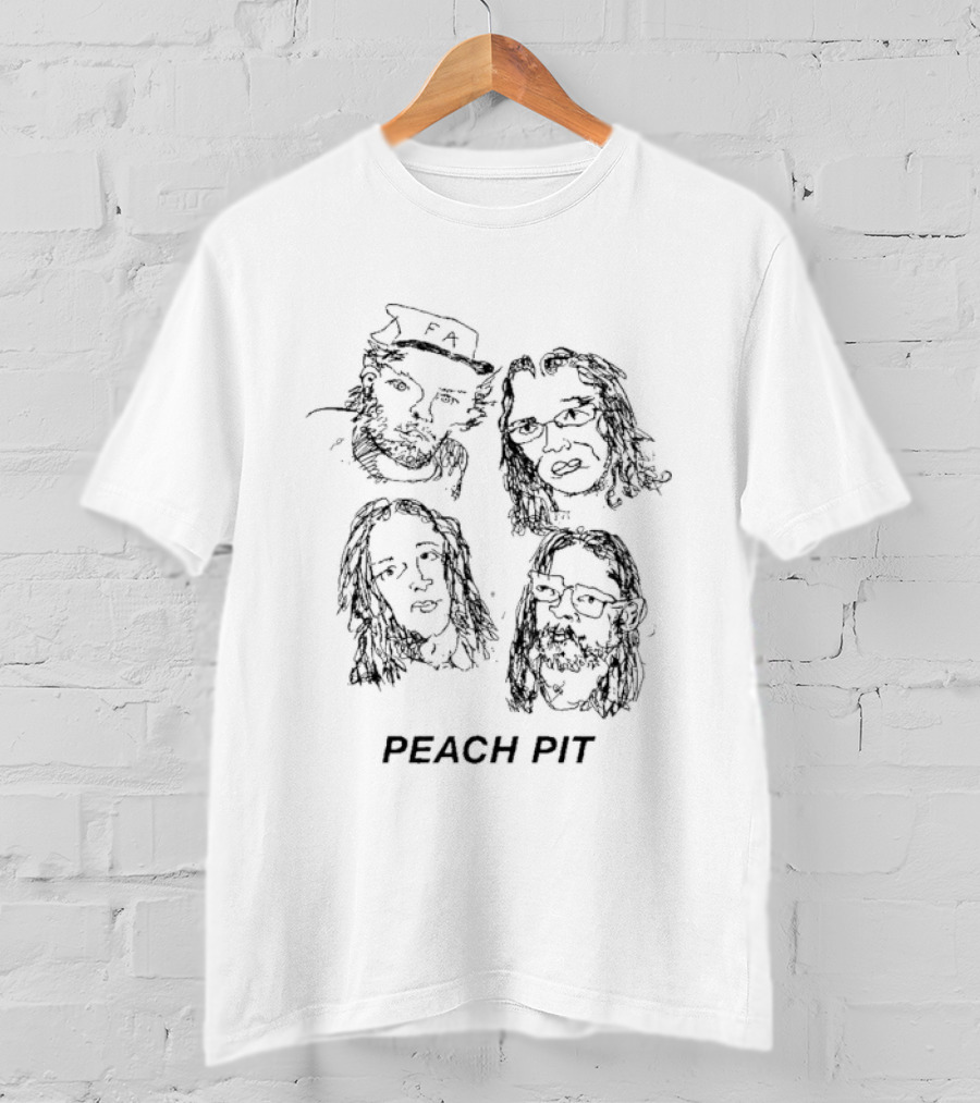 Peach Pit Faces Band Members T-Shirt