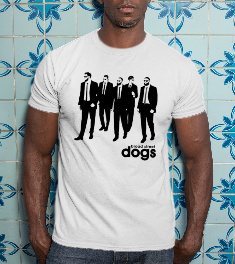 Philadelphia 76ers Broad Street Dogs Reservoir Dogs T-Shirt