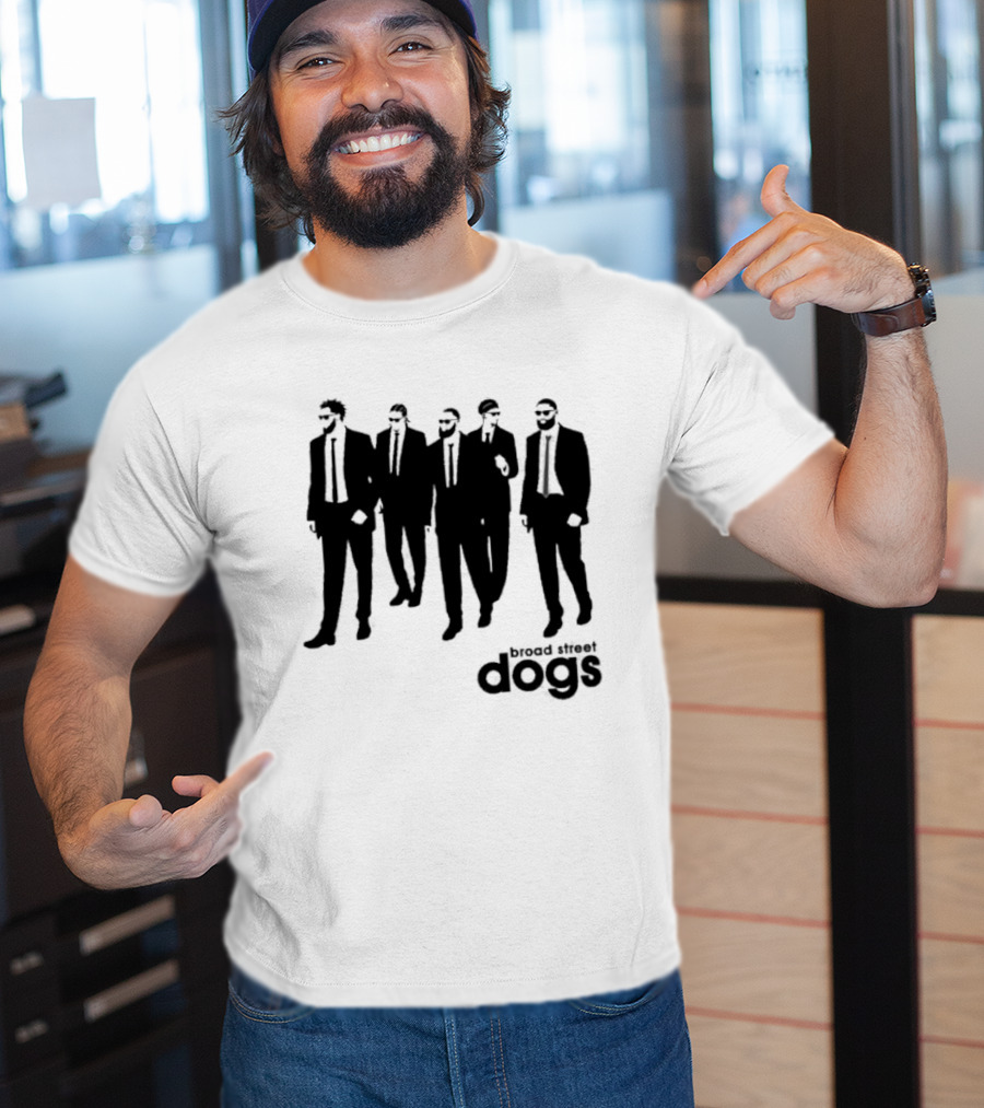 Philadelphia 76ers Broad Street Dogs Reservoir Dogs T-Shirt