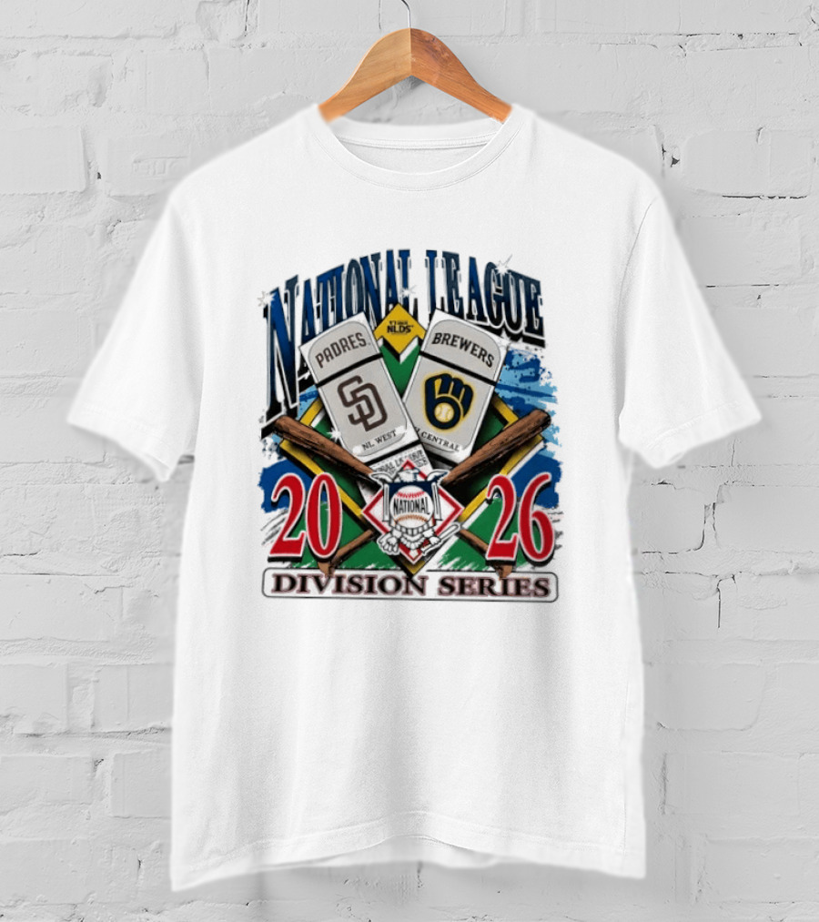 San Diego Padres Vs Milwaukee Brewers 2026 National League Division Series Matchup T-Shirt