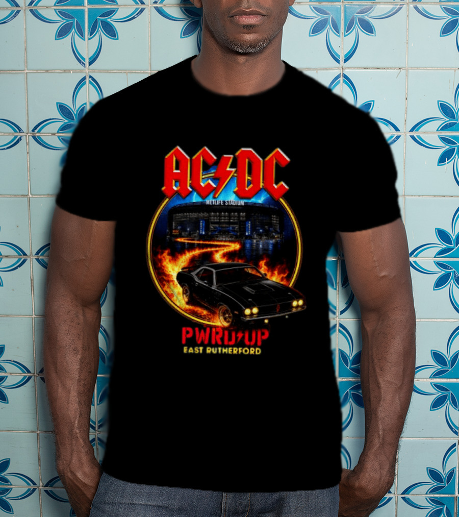 ACDC MetLife Stadium Pwr Up East Rutherford Tour Car T-Shirt
