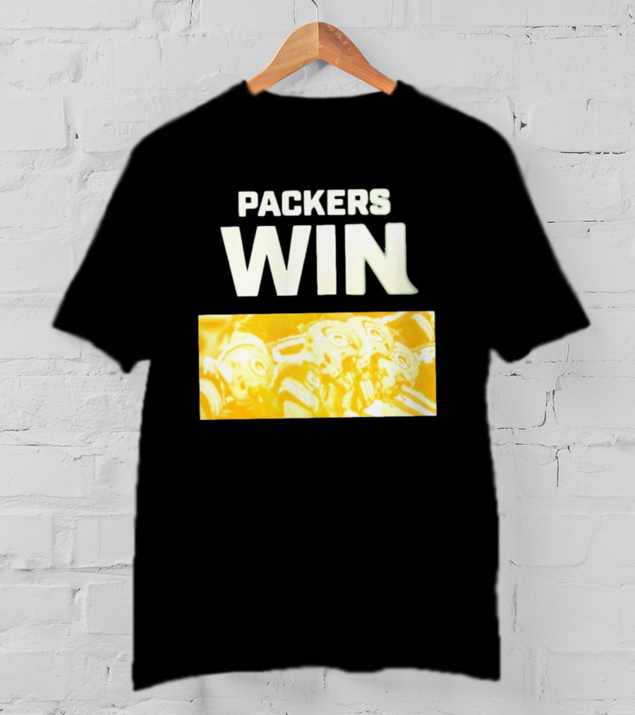 Packers Win Football Helmets Celebration T-Shirt