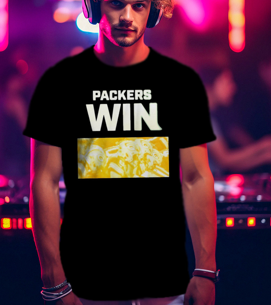 Packers Win Football Helmets Celebration T-Shirt