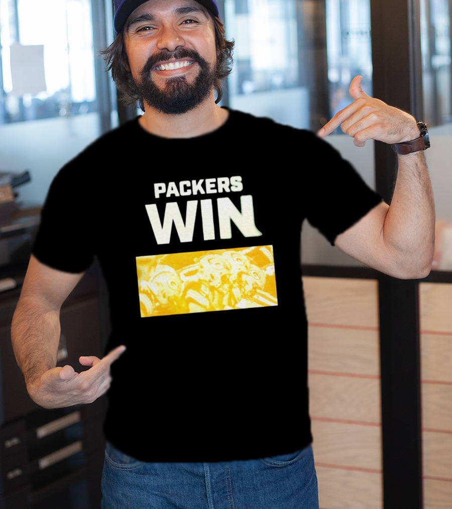 Packers Win Football Helmets Celebration T-Shirt