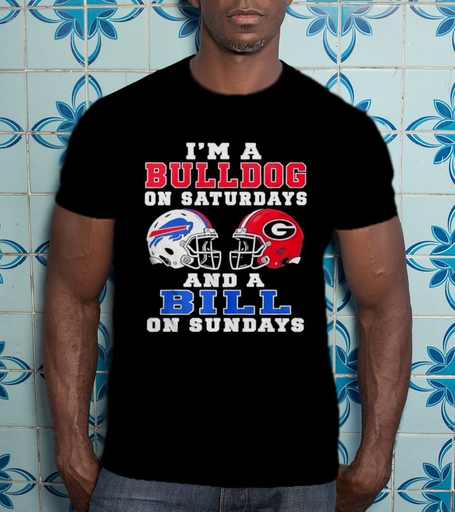 I'm A Bulldog On Saturdays And A Bill On Sundays Helmet T-Shirt