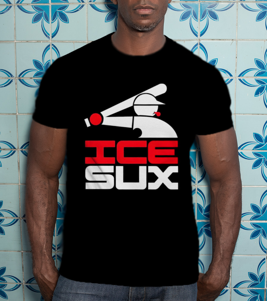 Ice Sux Baseball Player Sports Humor T-Shirt
