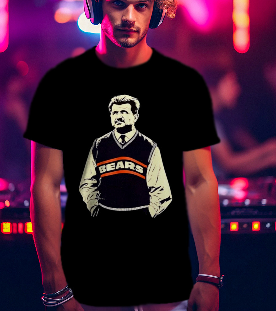 Legends DA Coach Chicago Bears Mike Ditka Bears Vest T-Shirt