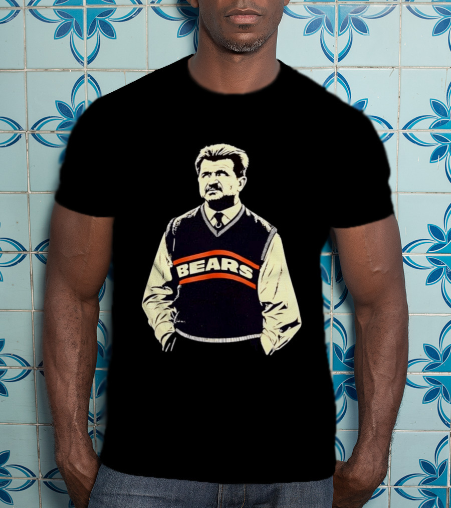 Legends DA Coach Chicago Bears Mike Ditka Bears Vest T-Shirt