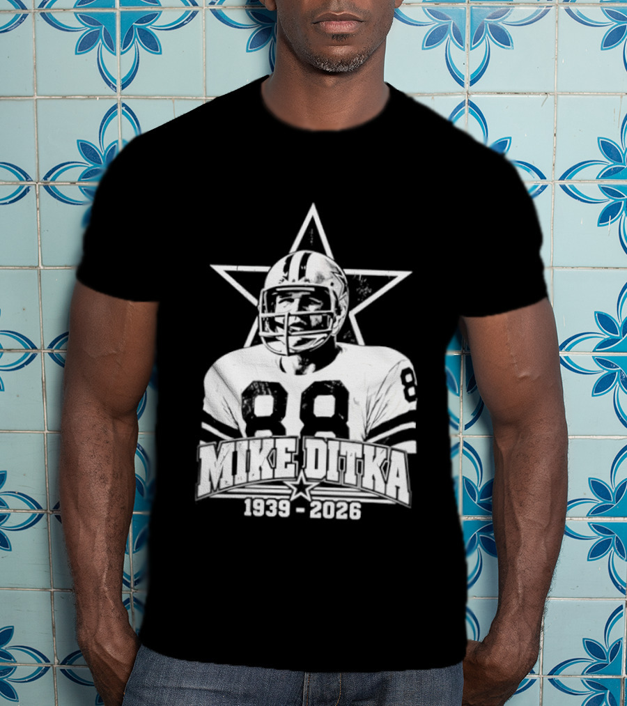 Dallas Cowboys Mike Ditka 1939 2026 Football Legend Star T-Shirt