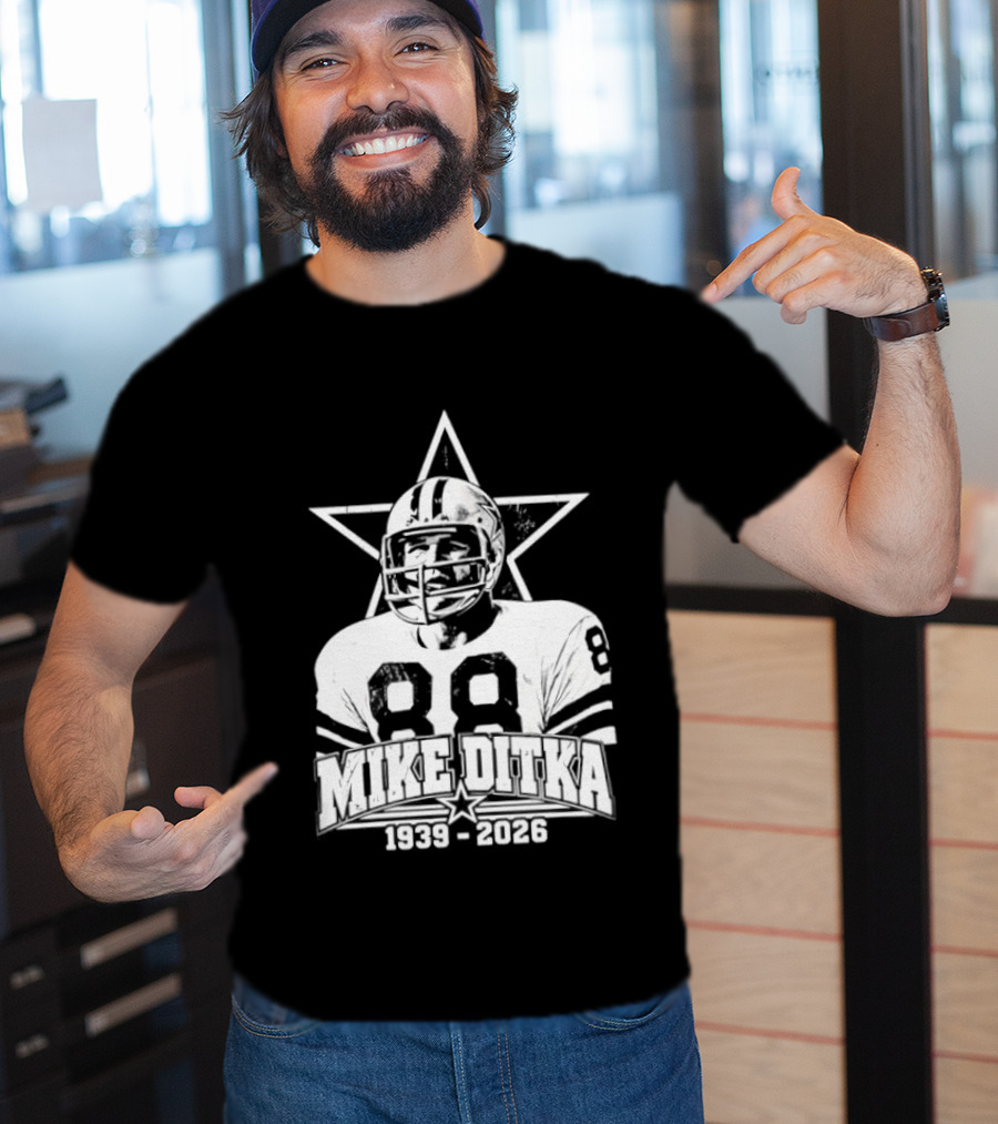 Dallas Cowboys Mike Ditka 1939 2026 Football Legend Star T-Shirt