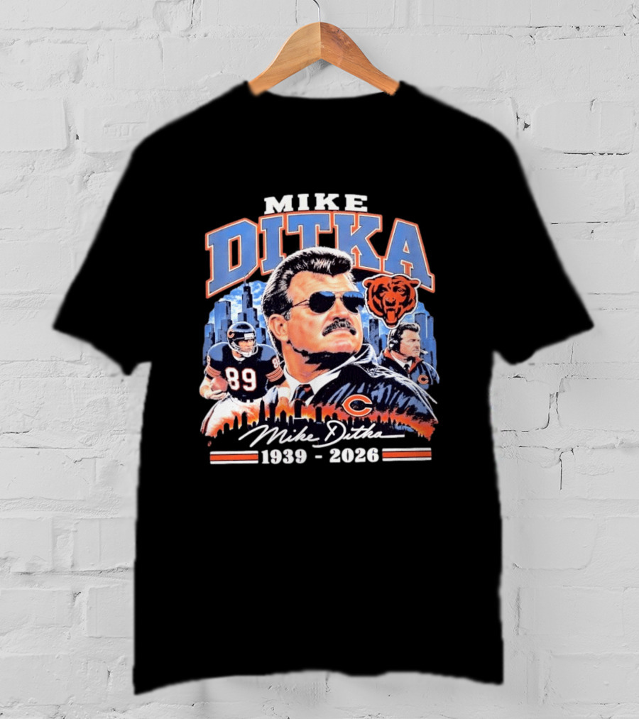 Mike Ditka Da Coach Chicago Bears Football Legend 1939 2026 Skyline T-Shirt